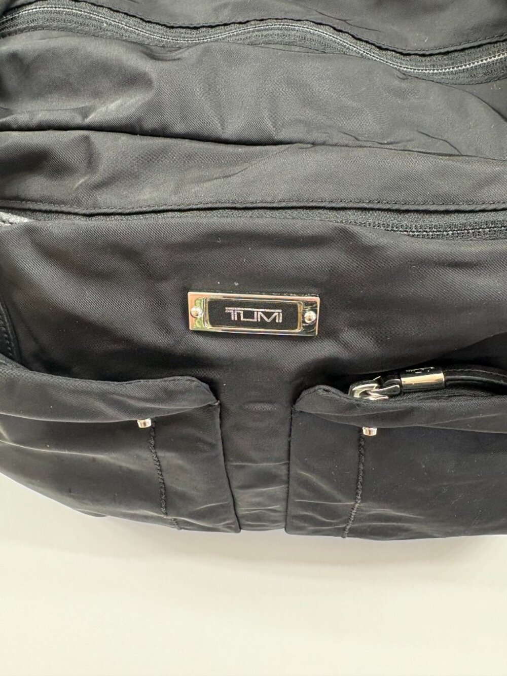Tumi Laptop / Travel Bag - Multi-compartment - Travel Sleeve - Black/Silver - Picture 7 of 15